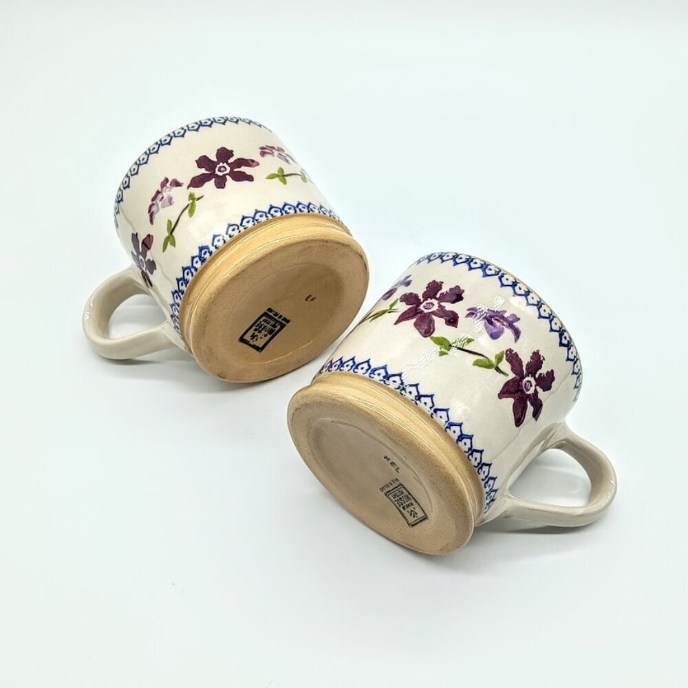 Nicholas Mosse Clematis Handcrafted Irish Pottery Mugs
